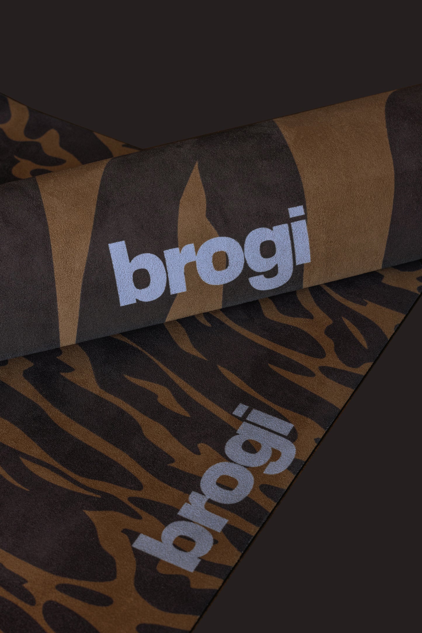 LUXE - Brown Suede Leopard Mat - Brogi Yoga