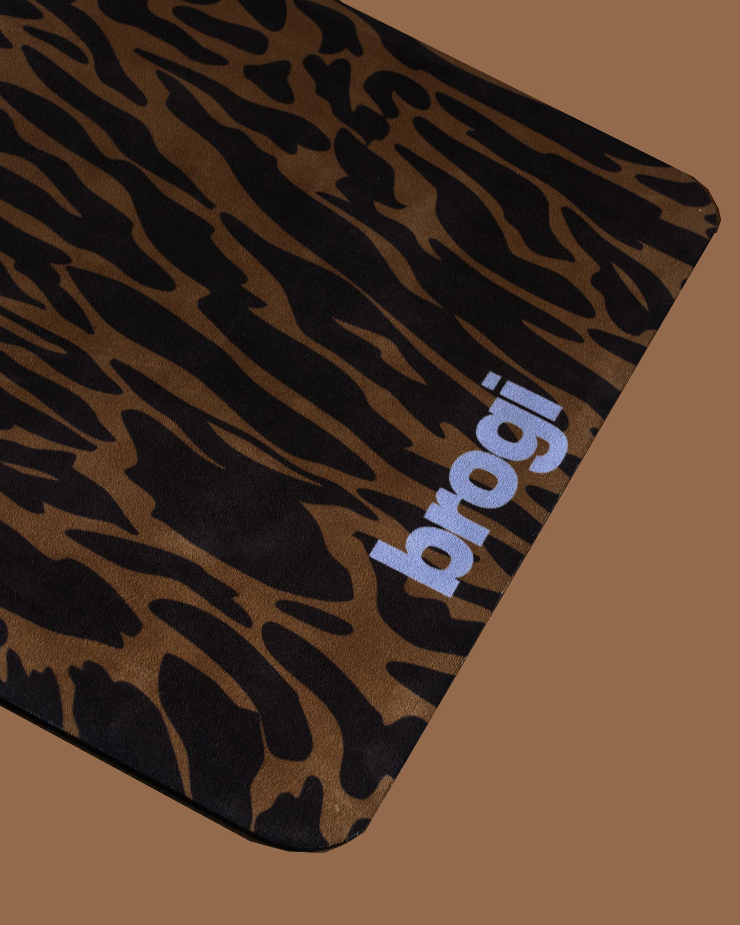 LUXE - Brown Suede Leopard Mat - Brogi Yoga