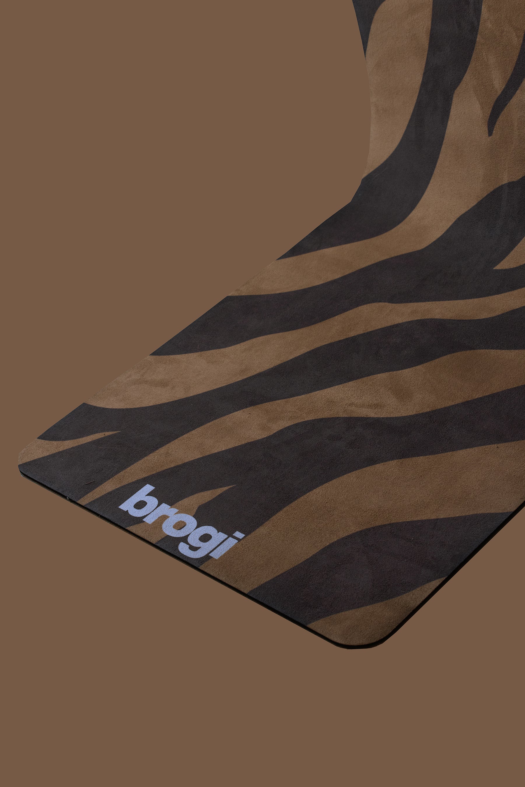 LUXE - Brown Suede Zebra Mat - Brogi Yoga