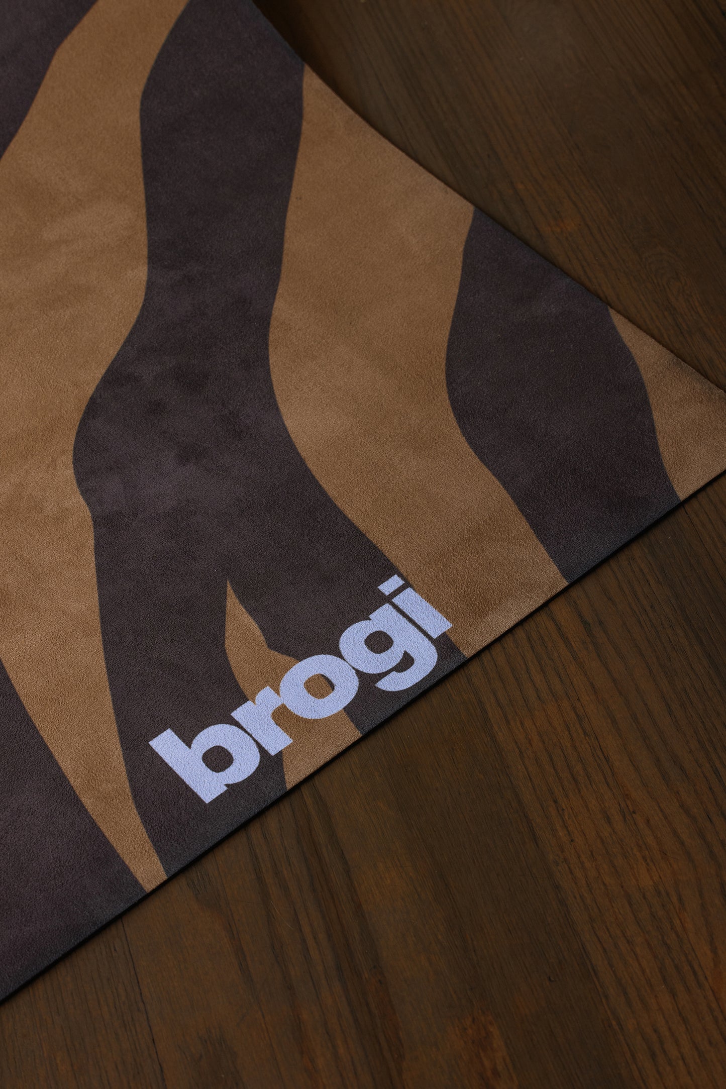 LUXE - Brown Suede Zebra Mat - Brogi Yoga