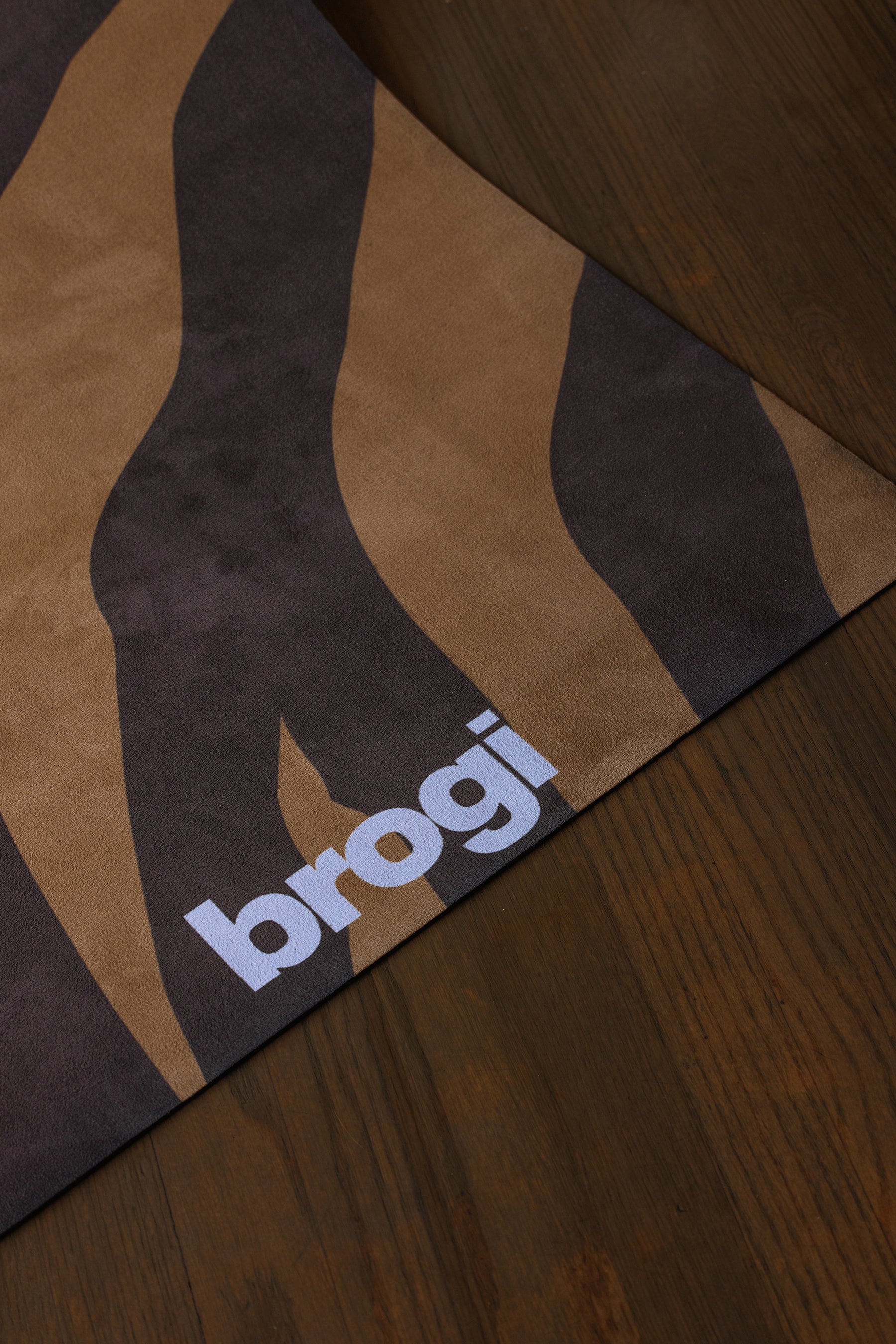 LUXE - Brown Suede Zebra Mat - Brogi Yoga
