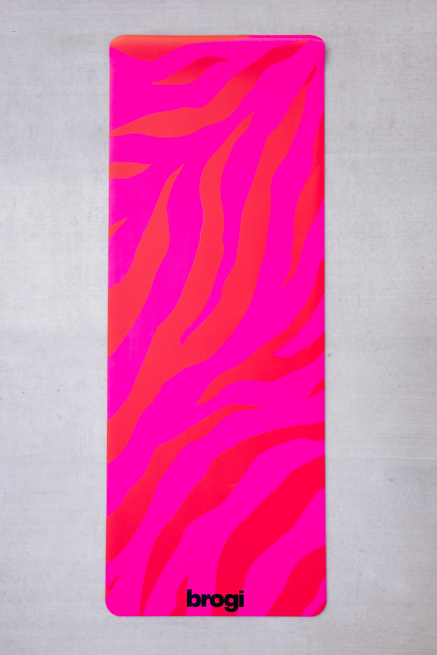 pink alo yoga mat Hot Pink Animal Print Yoga Mat – Eco-Friendly 5mm Rubber