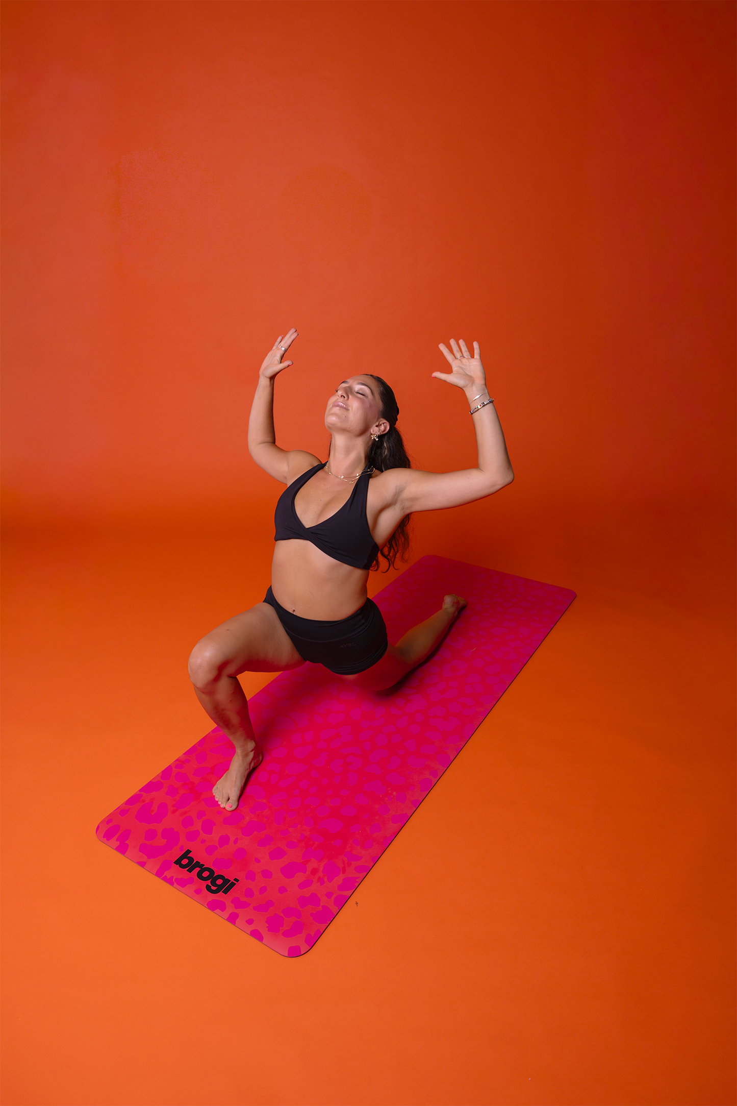 Tonal Pink Cheetah Yoga Mat