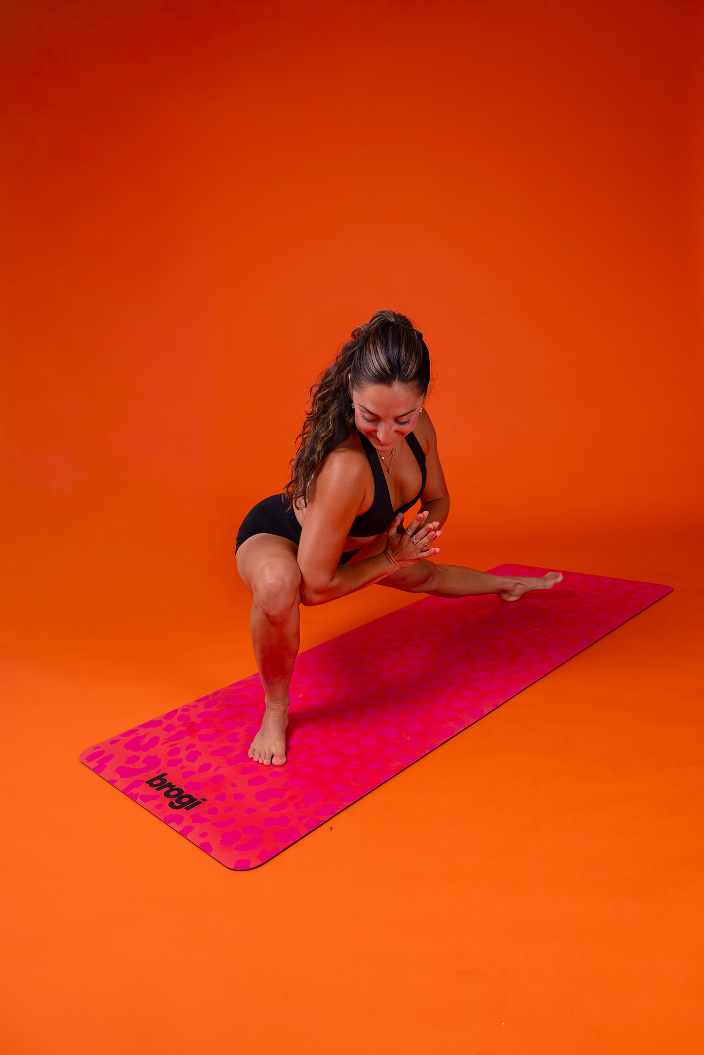 Tonal Pink Cheetah Yoga Mat
