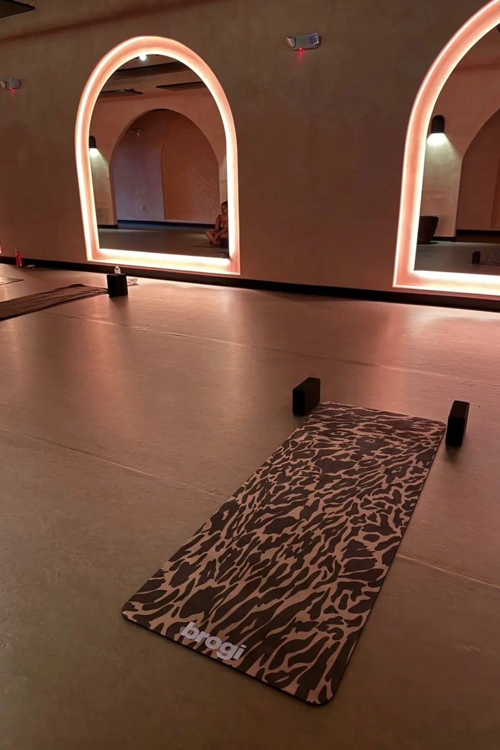 LUXE - Brown Suede Leopard Mat - Brogi Yoga