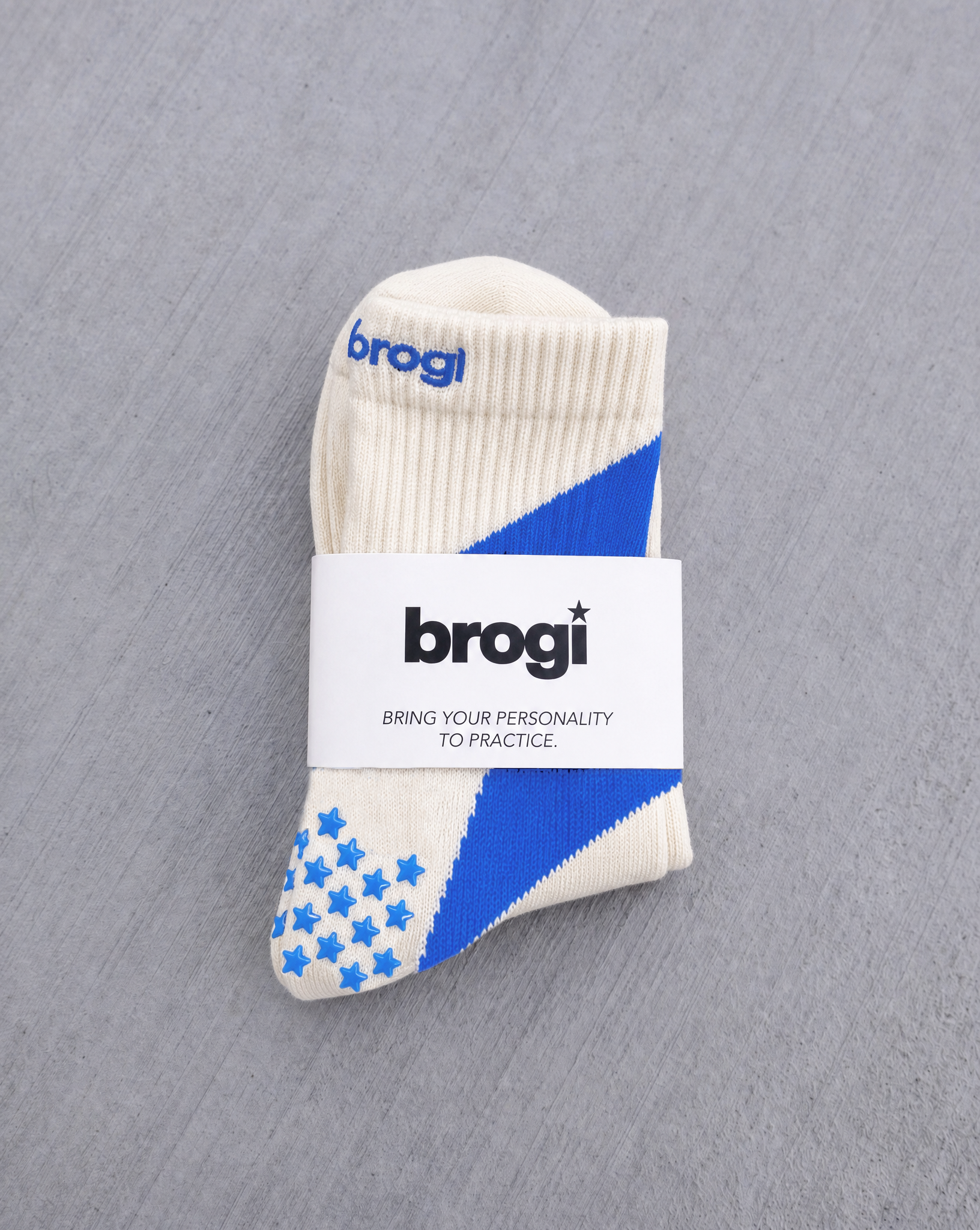 Lightning Grip Socks - Blue M/L - Brogi Yoga