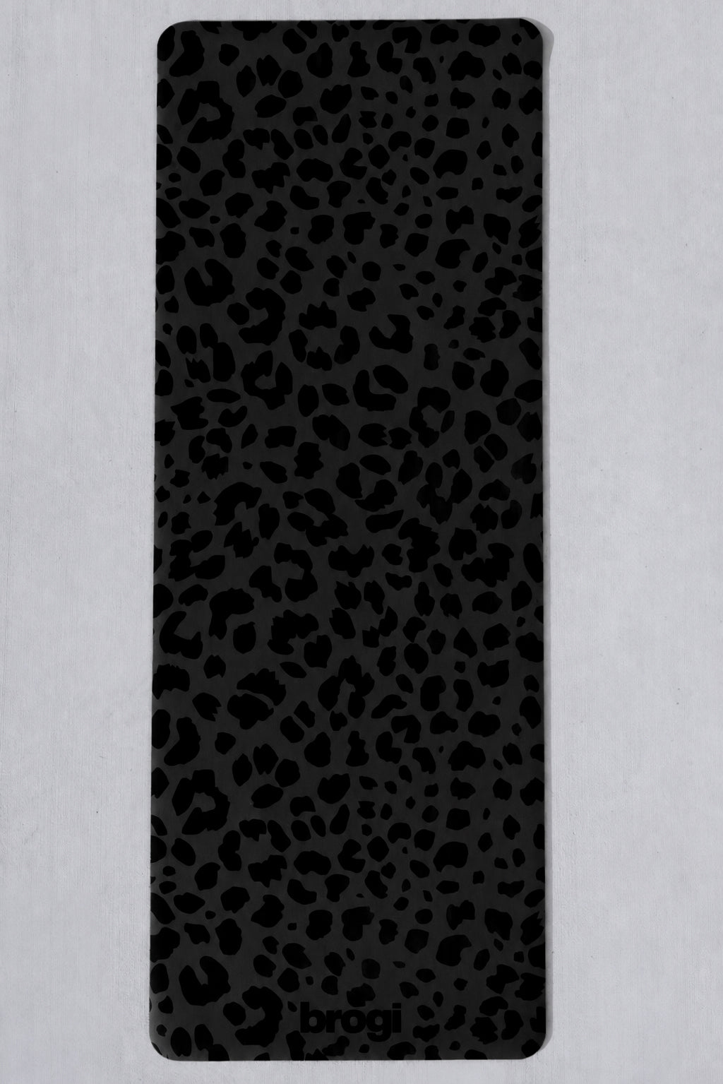Tonal Black Cheetah Yoga Mat - Brogi Yoga