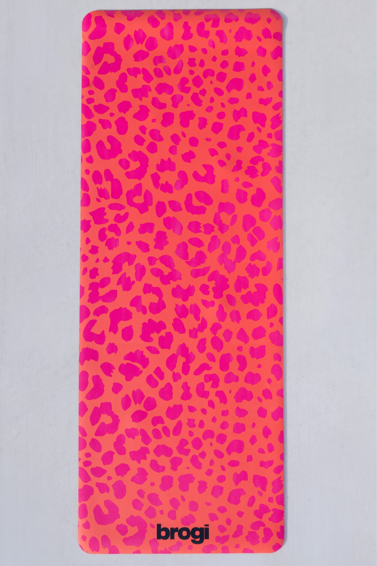 Tonal Pink Cheetah Yoga Mat - Brogi Yoga