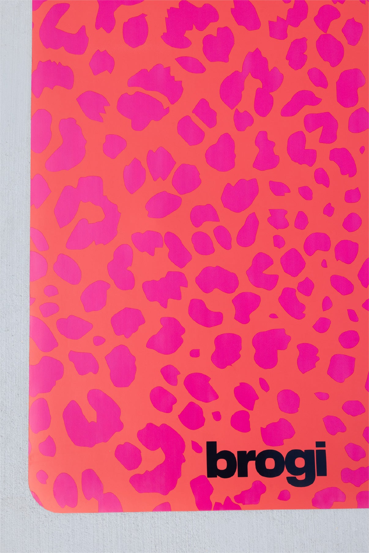 Tonal Pink Cheetah Yoga Mat - Brogi Yoga