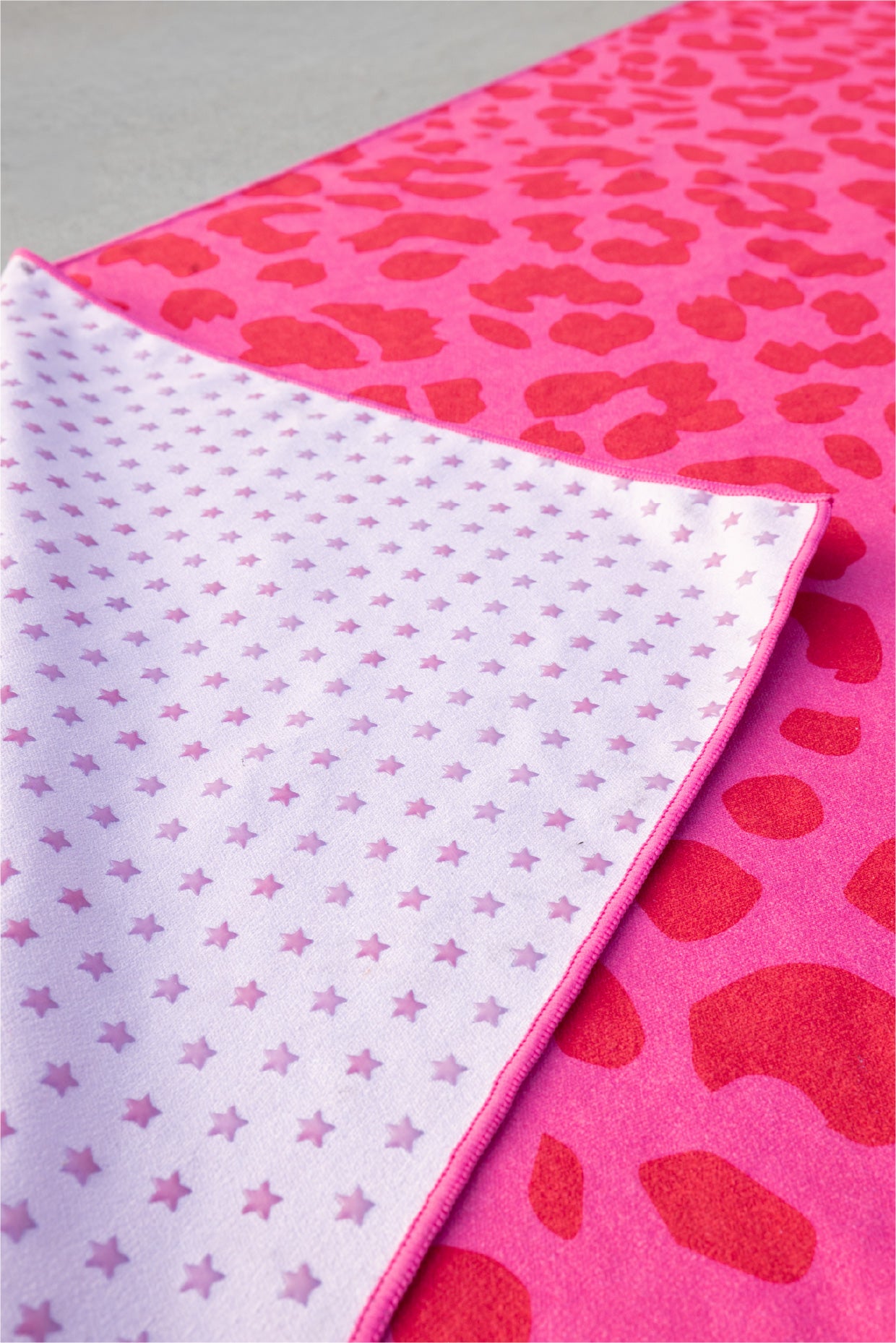 Pink Cheetah Hot Yoga Towel - Brogi Yoga