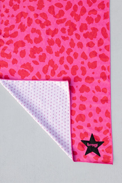Pink Cheetah Hot Yoga Towel - Brogi Yoga