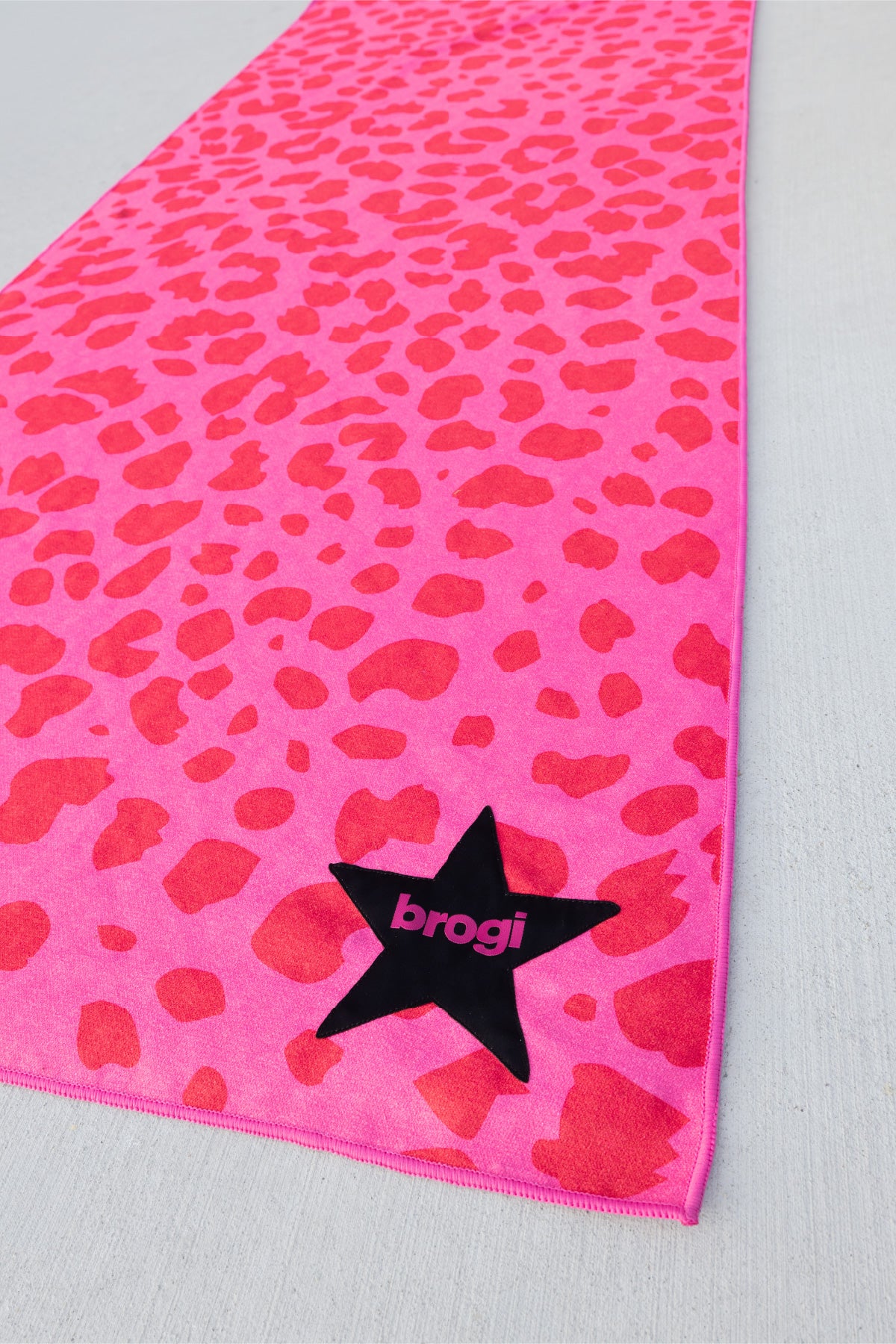 Pink Cheetah Hot Yoga Towel - Brogi Yoga