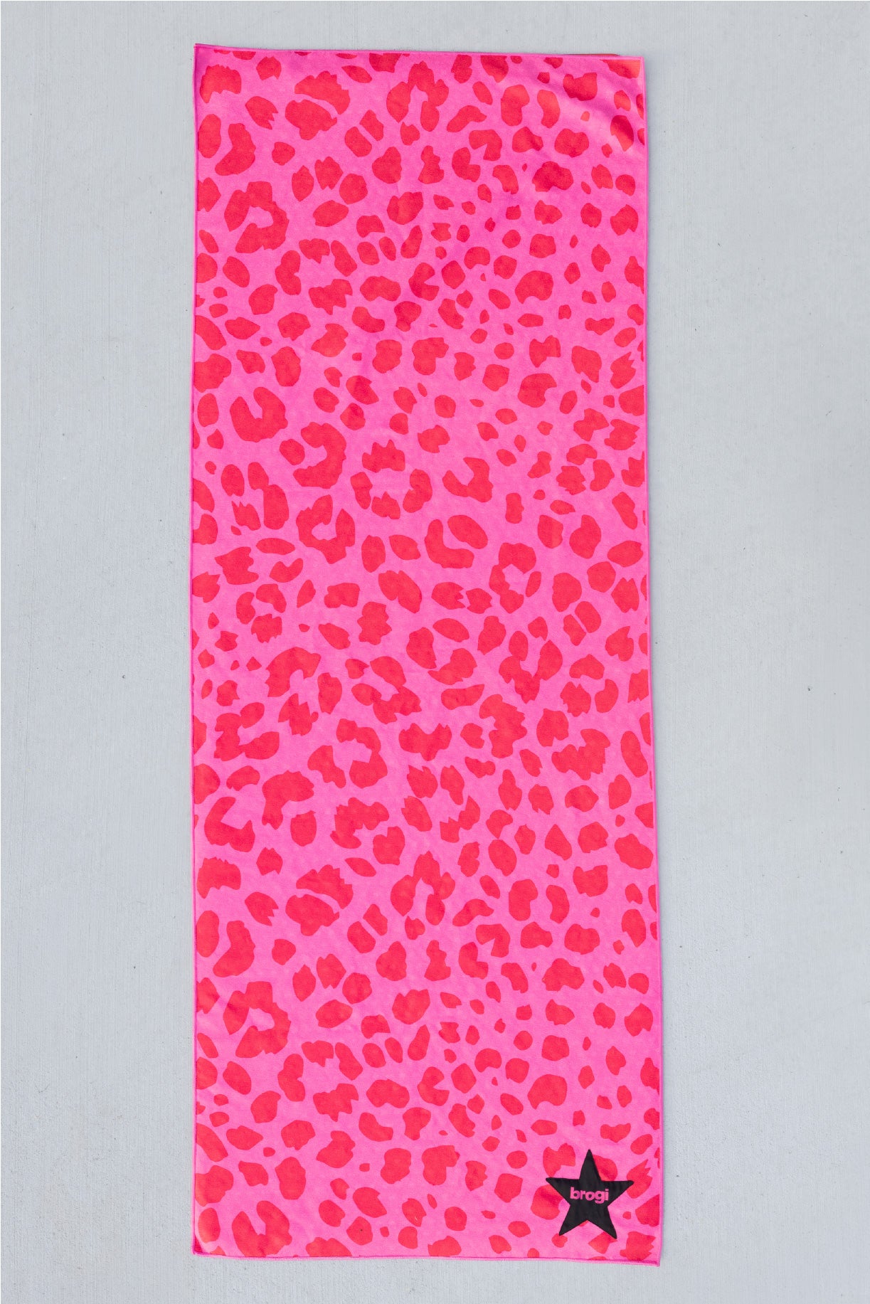 Pink Cheetah Hot Yoga Towel - Brogi Yoga