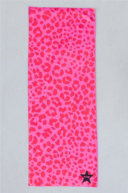 Pink Cheetah Hot Yoga Towel - Brogi Yoga
