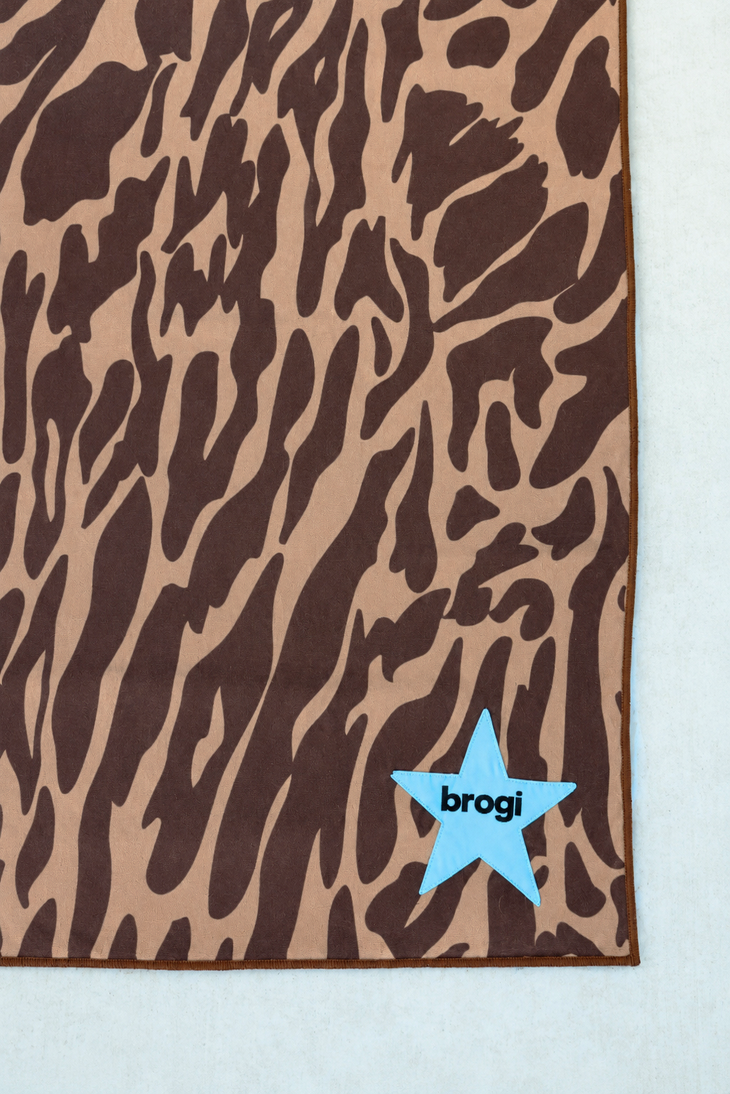 Brown Leopard Hot Yoga Towel