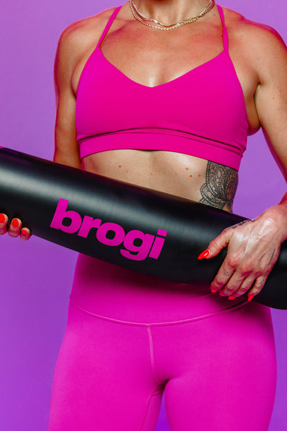 Pink Lightning Bolt Mat - Brogi Yoga