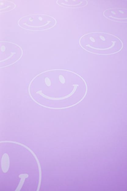 Lavender Smiley Yoga Mat - Brogi Yoga