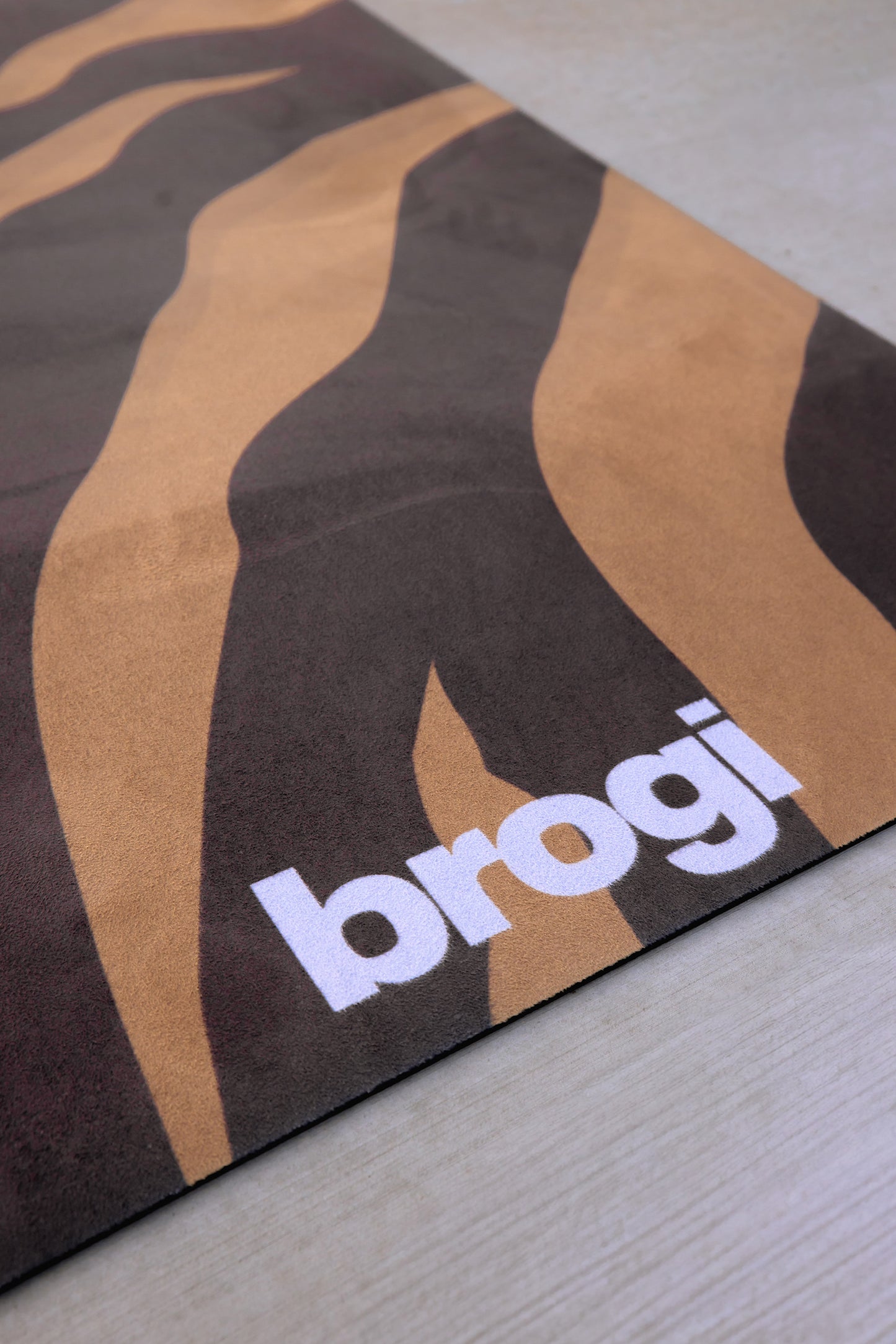 LUXE - Brown Suede Zebra Mat - Brogi Yoga