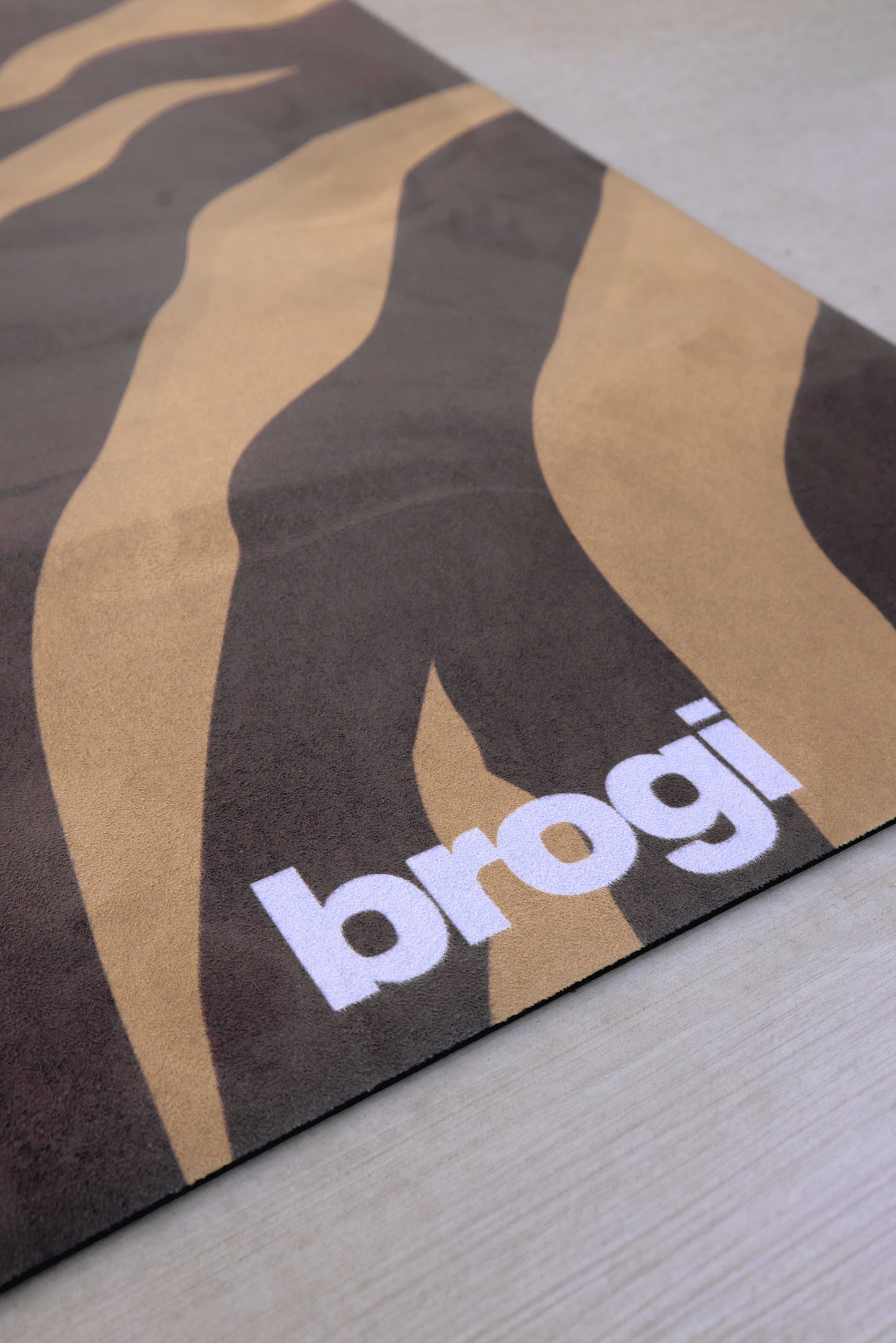 LUXE - Brown Suede Zebra Mat - Brogi Yoga